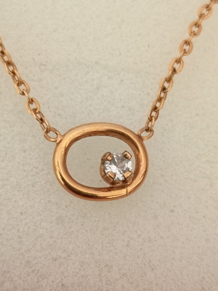 Collier plaqué or. - photo numéro 4