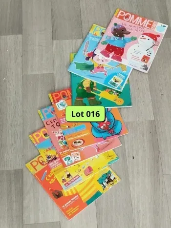 Lot de 7 magazines Pomme d’Api année 2018 L016