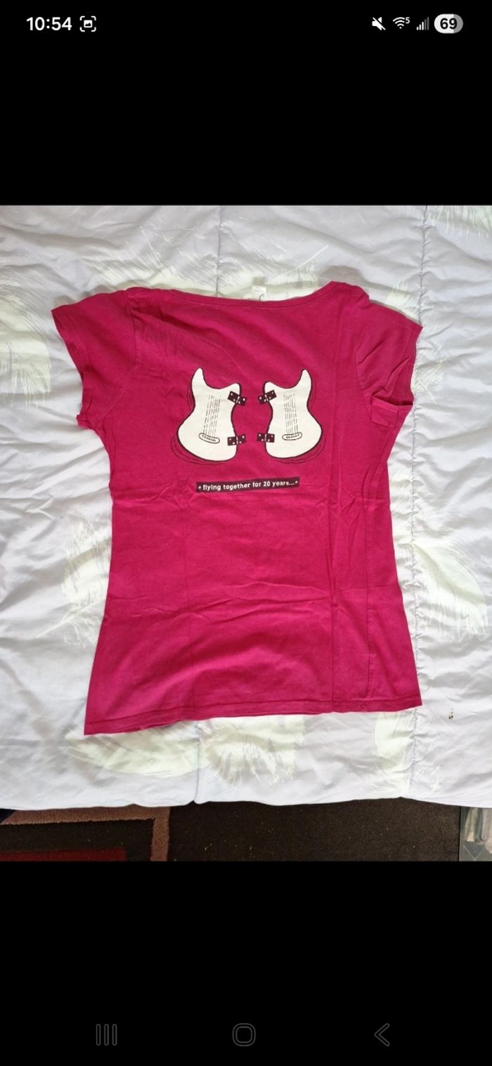 T-shirt fuschia - photo numéro 3