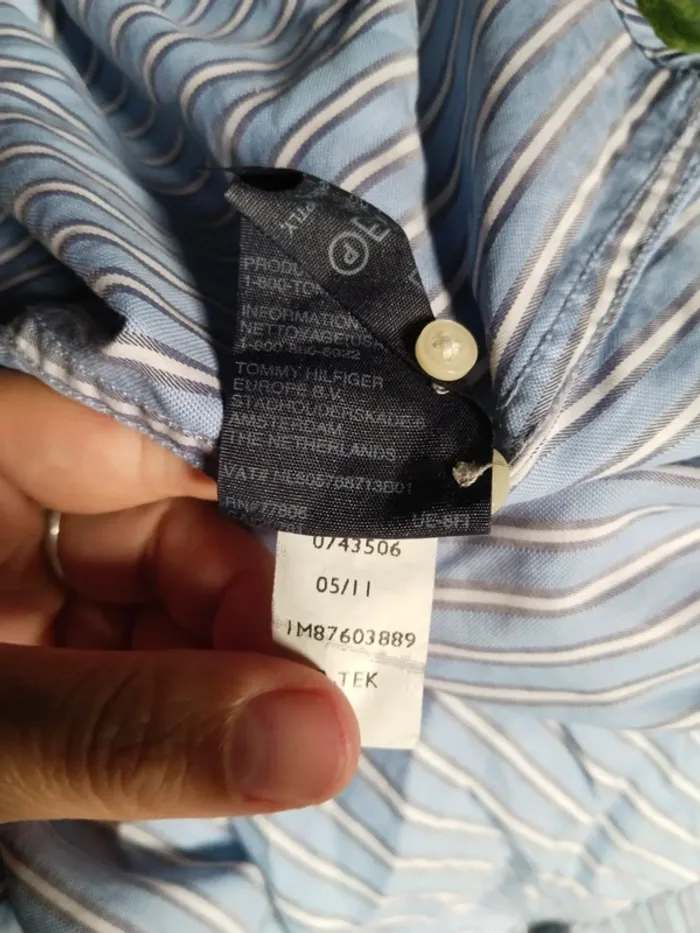 Jolie chemise femme rayée de marque Tommy Hilfiger taille 36 - photo numéro 11