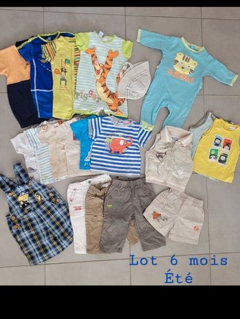 Lot 6 mois été garçon