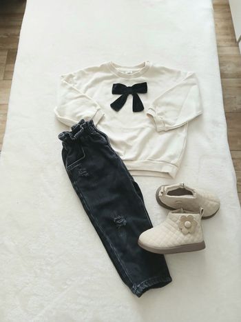 Ensemble jean et pull Zara fille 🤍🎀