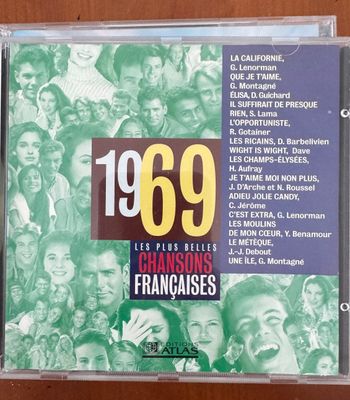 CD compilation, 1969, les plus belles chansons françaises