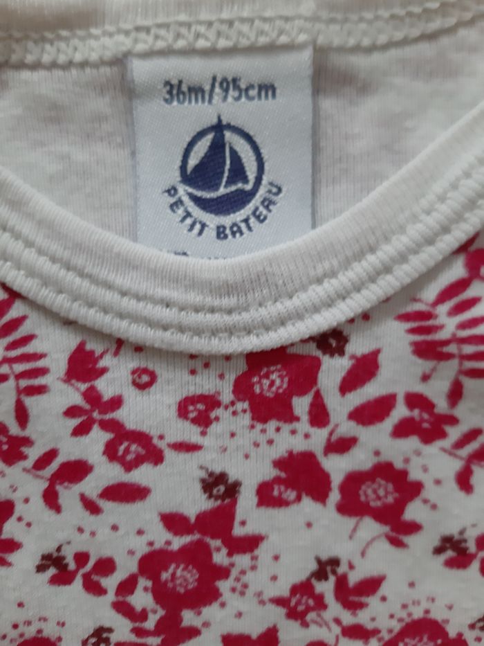 lot de 2 bodies manches courtes et bretelles fille - Petit Bateau - 2 ans - photo numéro 3