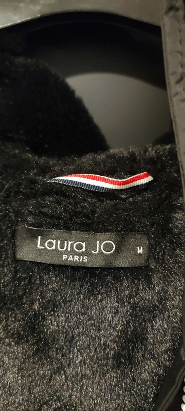 Blouson long noir fourré Laura Jo - photo numéro 10