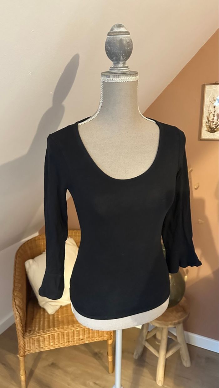 💜 Haut noir manche évasé Jennyfer taille Xs 💜 - photo numéro 5