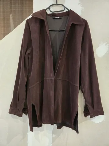 Veste en suédine marron  Ky creation
