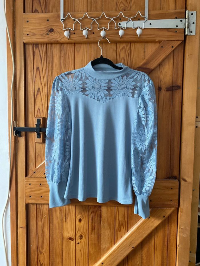 T-shirt bleu clair taille XL - photo numéro 2