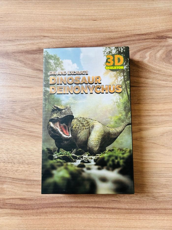 Kit de fouille Dinosaure Deinonychus Squelette 3D à construire Neuf - photo numéro 1