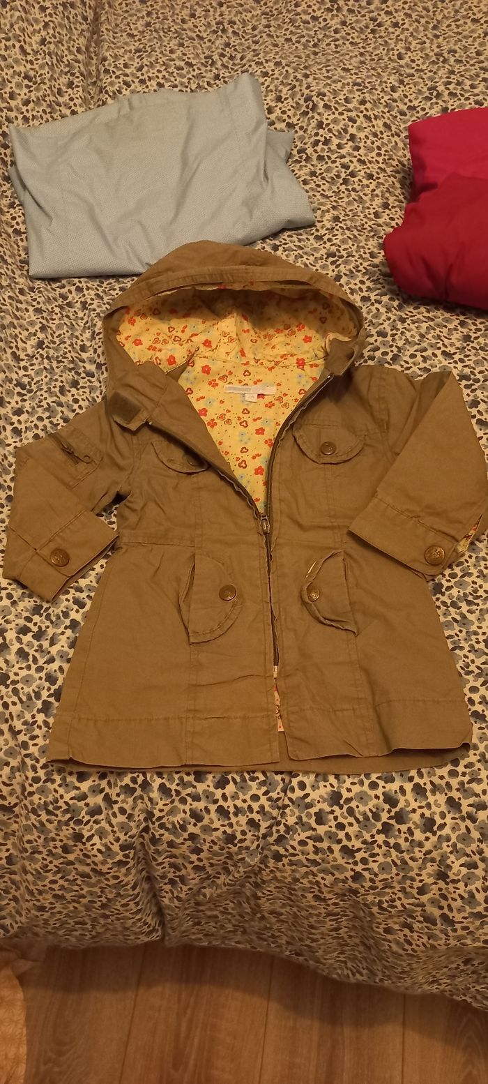 Parka filles kaki