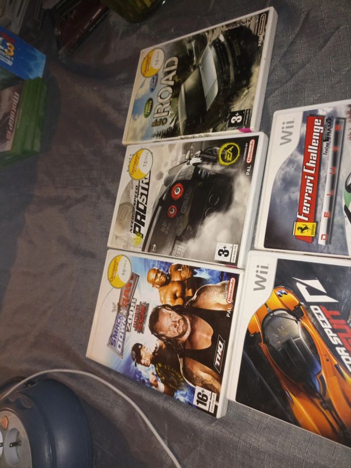 Lot de 5jeux de wii