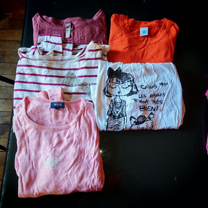 5 t-shirts manches longues