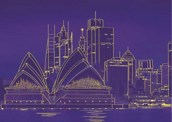 DINO PUZZLE NEON OPERA DE SYDNEY 1000 PIECES 541306 - photo numéro 2