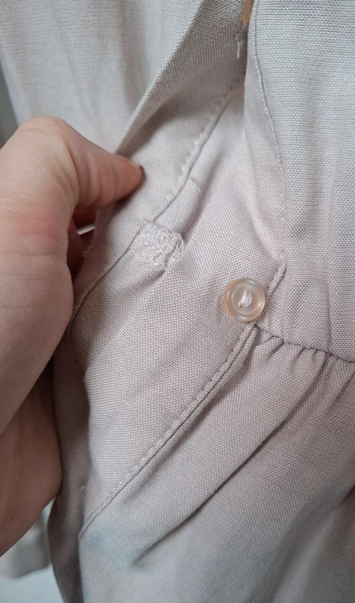 Robe chemise stradivarius taille M Couleur beige. - photo numéro 7