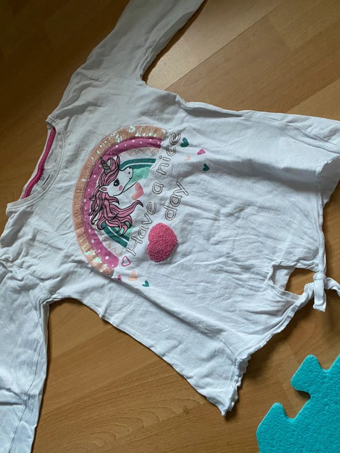 T-shirt manches longues / Pull « have a Nice Day » fin Kiki&Koko Taille 122