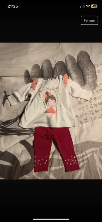 Ensemble t-shirt manches longues legging