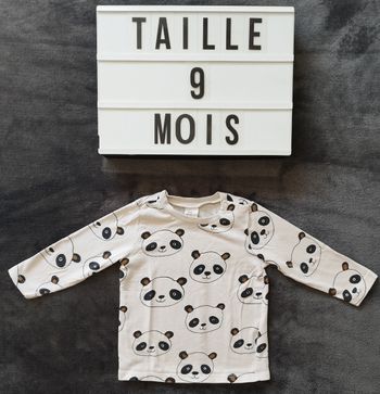 T-shirt manches longues 9 mois