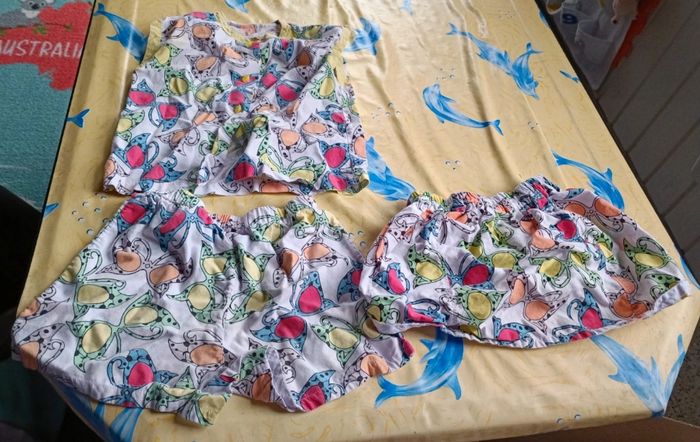 Ensemble short jupe chemise 92