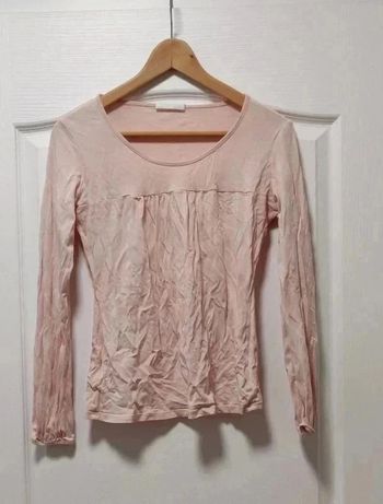 T-shirt ml col rond saumon clair Promod M