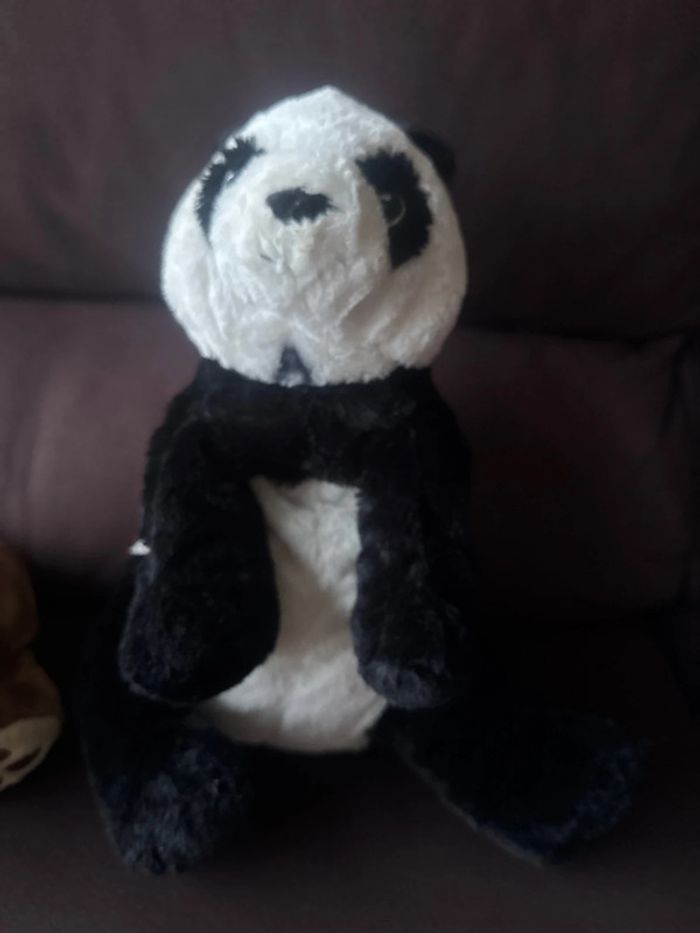 🐻 Lot de 2 peluches très douces 🐼 - photo numéro 3