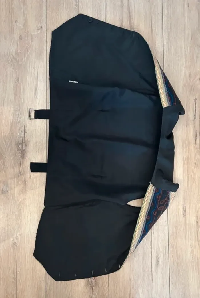 Gilet barman, veste sans manches boutonné , imprimer multicolore - photo numéro 6