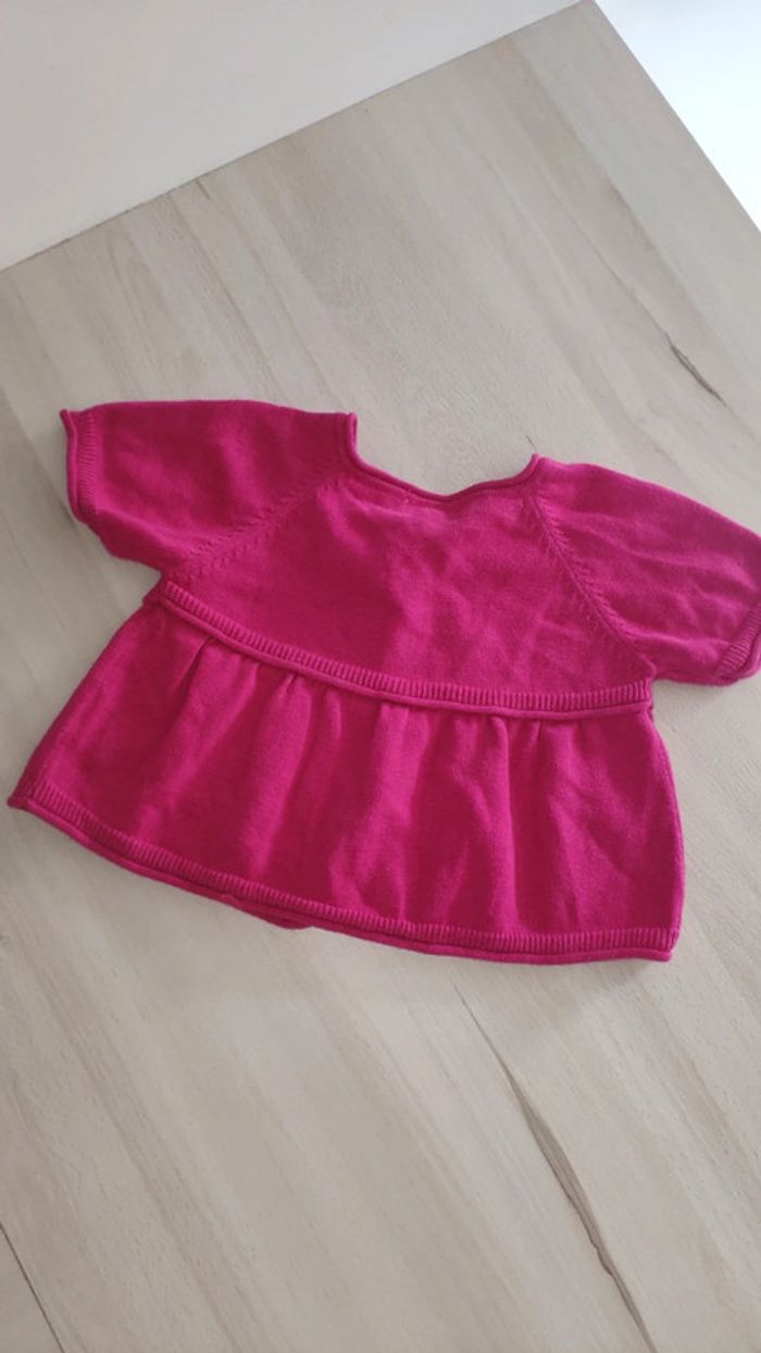 Gilet rose style boléro 18 mois Grain de blé - photo numéro 4