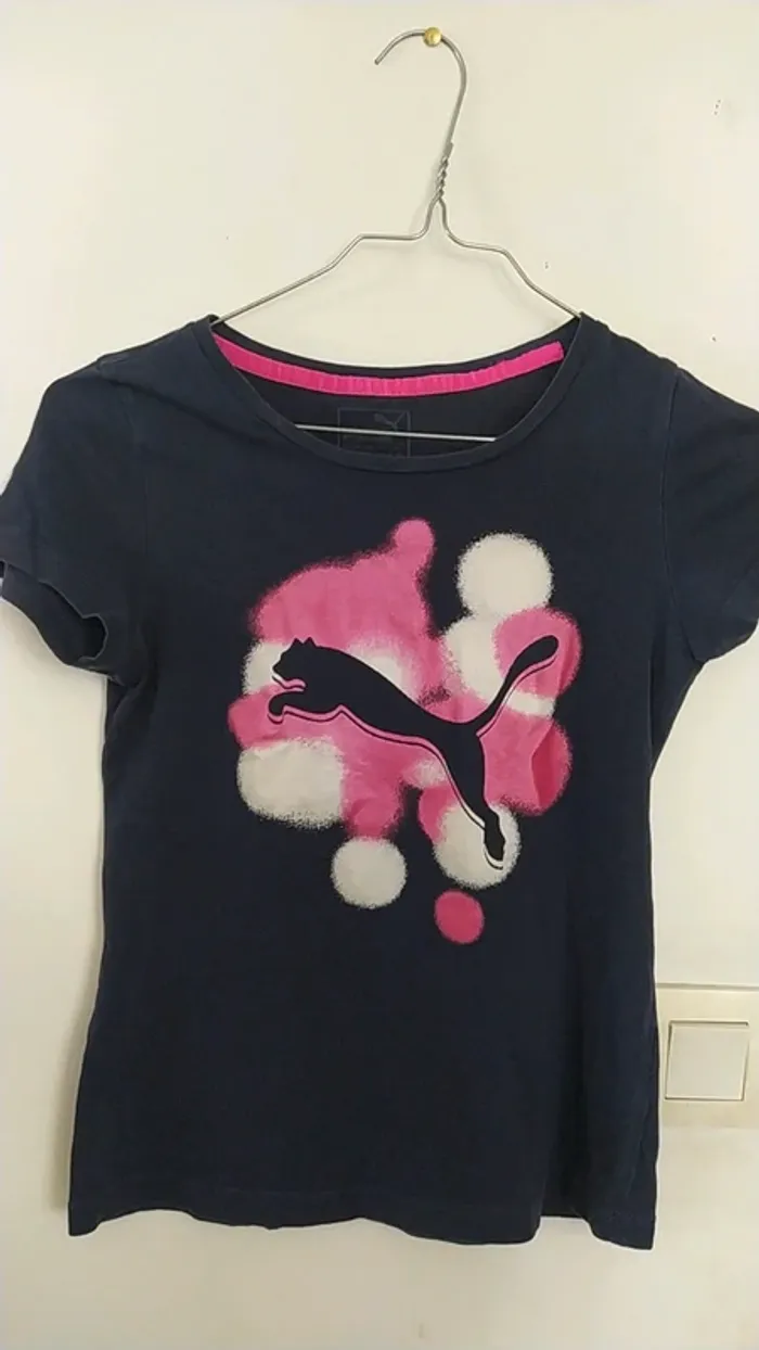 T shirt fille 10 ans Puma rose