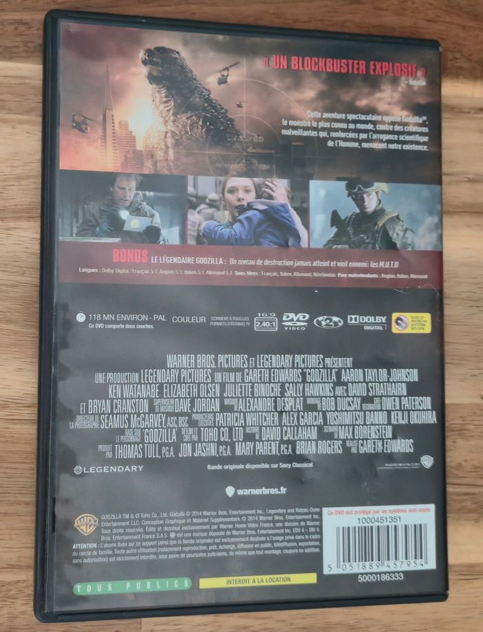 Dvd Godzila - photo numéro 2