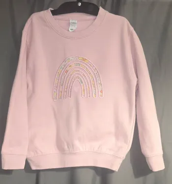 Sweat en liberty de chez "Rose Charlotte et Compagnie", 5/6 ans