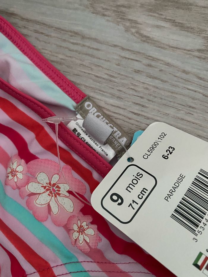 Lot maillot de bain Orchestra 9 12 mois neufs - photo numéro 6