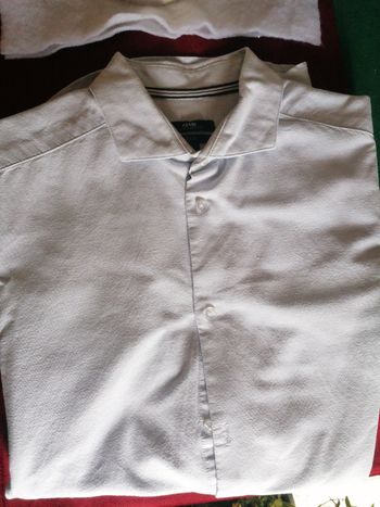 Chemise homme gris clair manches longues