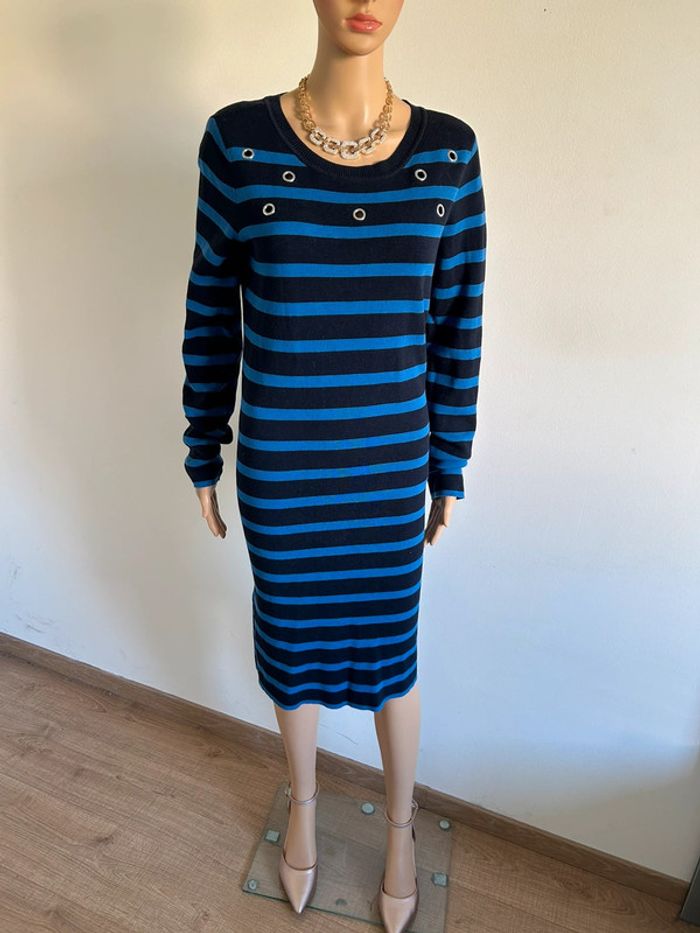 Robe pull noire et bleue Esprit taille XL TBE - photo numéro 3