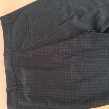 pantalon tartan noir et gris foncé