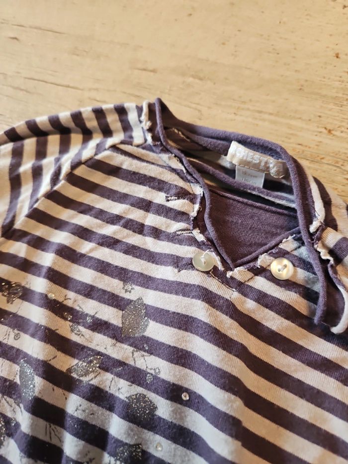 Blouse légère à manches longues mauve et grise, Orchestra, 6 ans - photo numéro 9