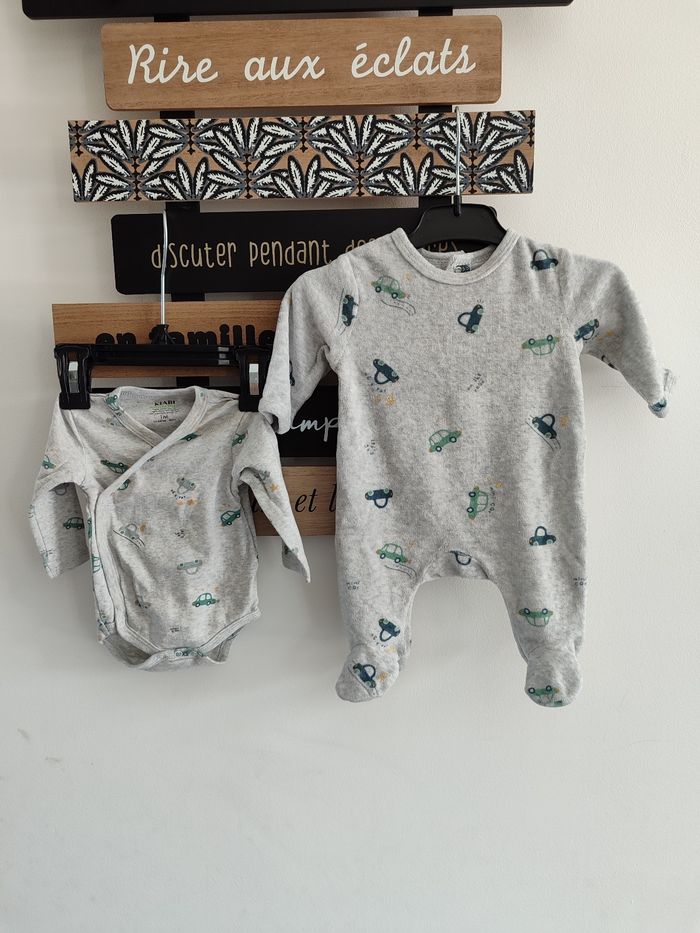 Ensemble pyjama bébé garçon taille 1 mois