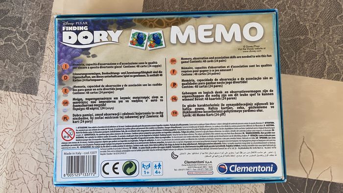 Jeu memo Dory 48 cartes - photo numéro 2