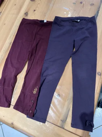 2 leggings violet