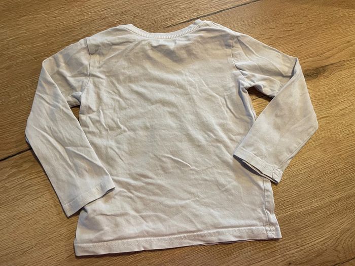 Lot 2 T-shirts manches longues blancs 3 ans « papa » - photo numéro 3