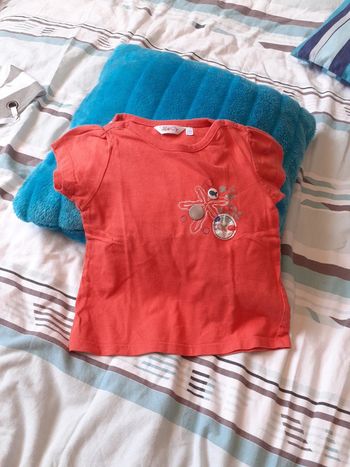 Tee-shirt  corail poisson