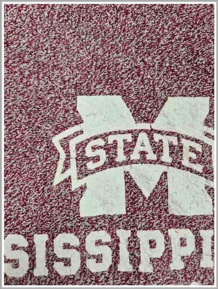 Sweat polaire Mississipi state university Wooly threads Bordeaux Taille M - photo numéro 3