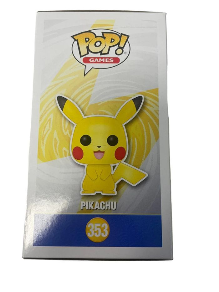 Figurine Funko Pop Pokémon Pikachu Flocked N•353 neuf - photo numéro 3