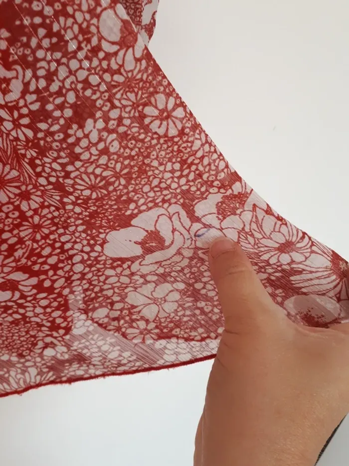 Joli robe légère transparente aux manches 6 ans - photo numéro 7