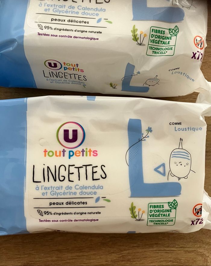 Lot 4 paquets lingettes bébé - photo numéro 2