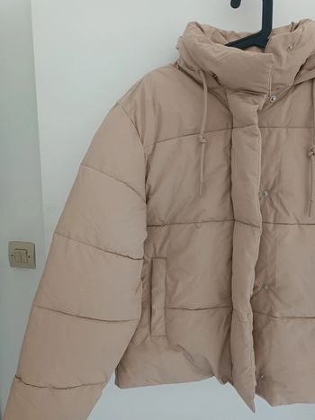 Manteau doudoune déperlant à capuche beige crème Pimkie Taille M Neuf avec étiquette
