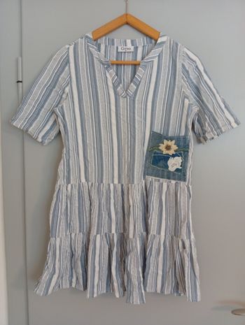 Robe à rayures t38 