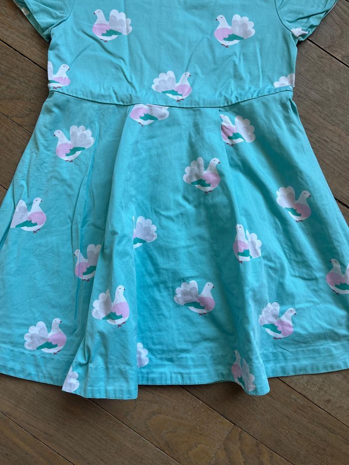 Robe verte colombes Jacadi 6 ans - photo numéro 3