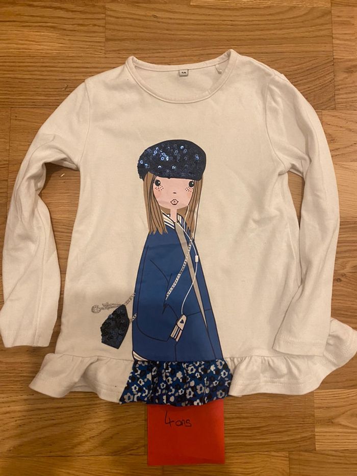 Tshirt manche longue 4 ans