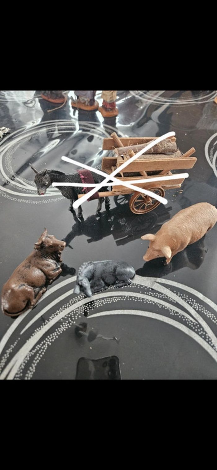 Lot 15 santons de Noël