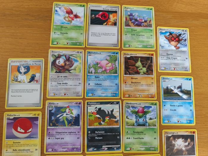 Lot 22 cartes Pokémon vintage diamant perle platine officielles - photo numéro 3