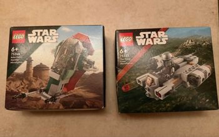 LEGO Star Wars microfighter : 75321  razor crest & 75344 Bobba Fett’s starship. Neuf